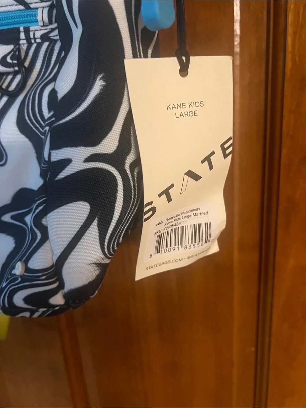 New State Kane Large Marbled Backpack NWT